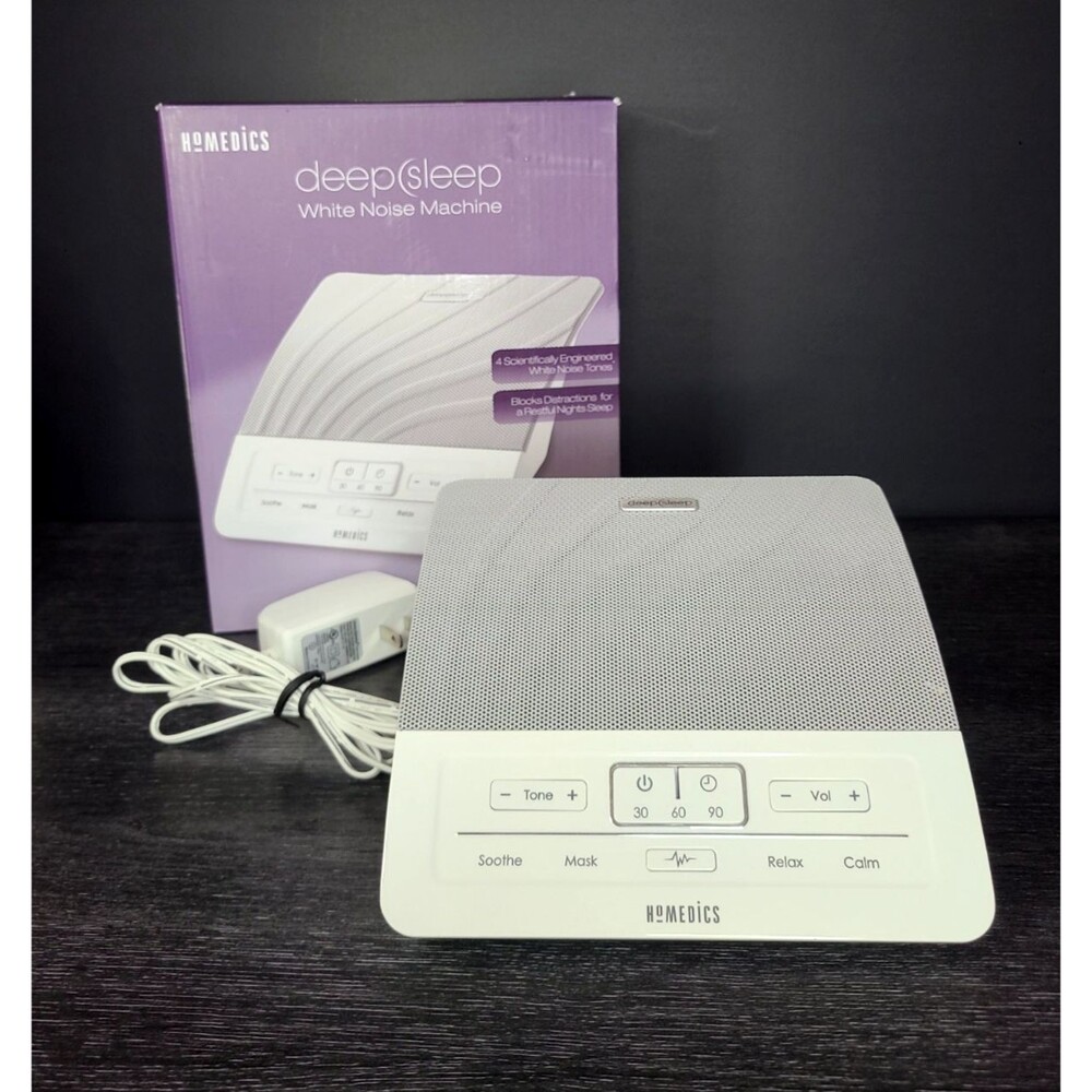 Homedics HDS-1000 Deep Sleep White Noise Sound Therapy Machine Tested Works